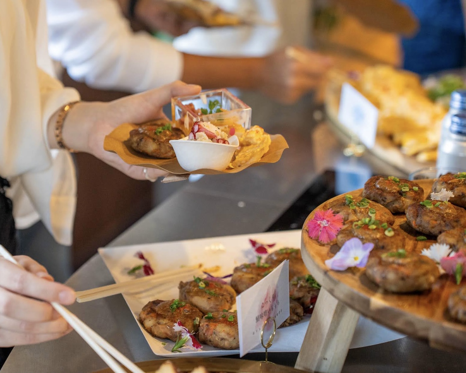 日本盛ビュッフェの様子