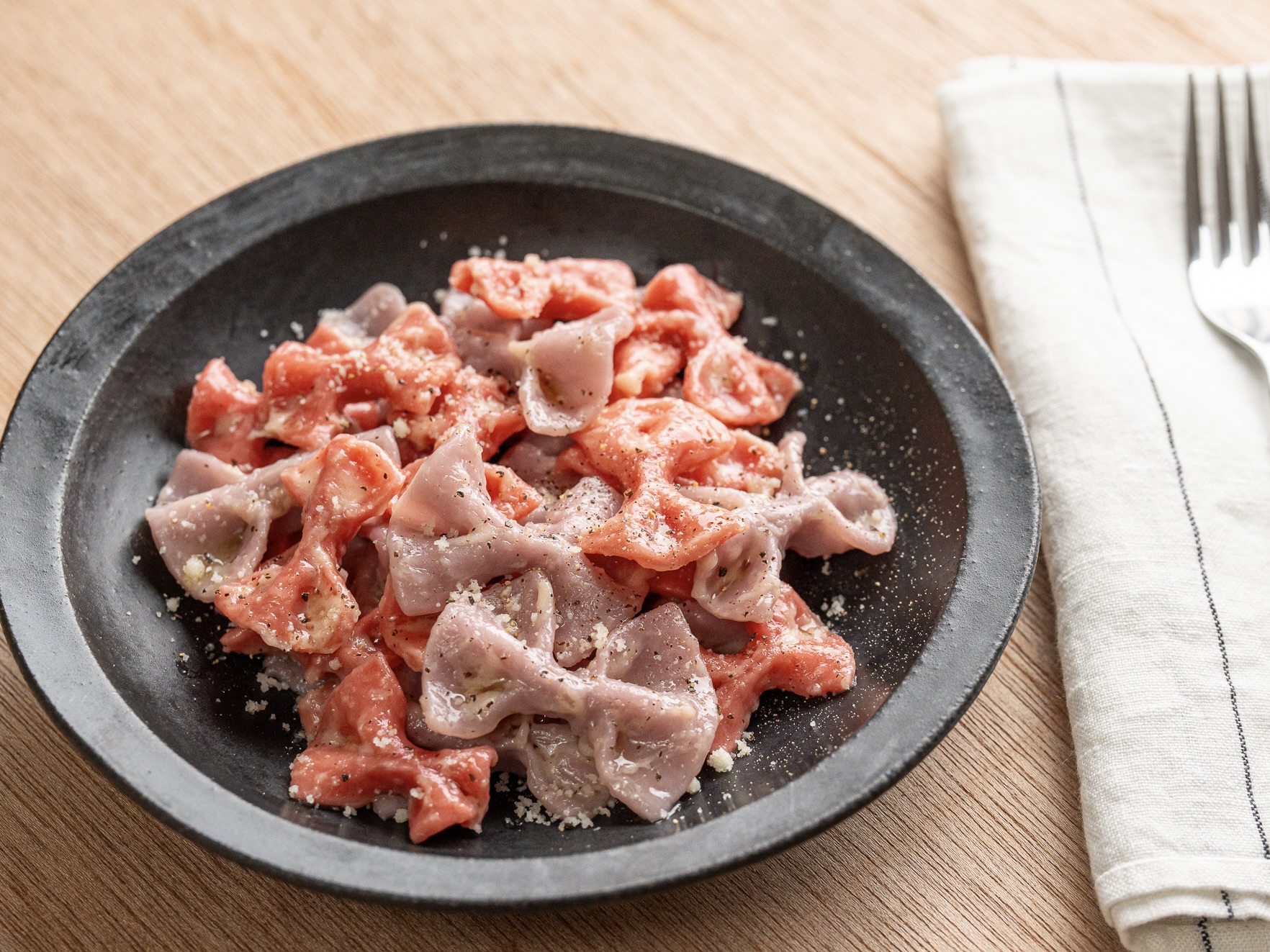 米粉を使ったリボン型のパスタ