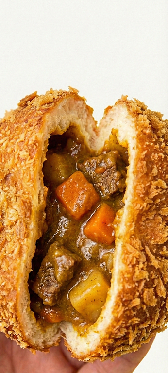 カレーパンの断面